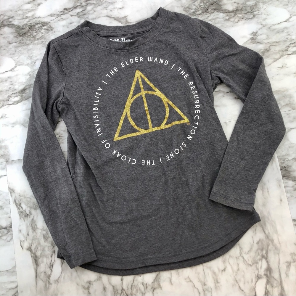 Girls Harry Potter Logo Stone Invisibility Shirt